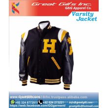 Veste universitaire en satin personnalisé / Letterman Varsity Jackets College Jacket du Pakistan / Baseball Varsity Jacket